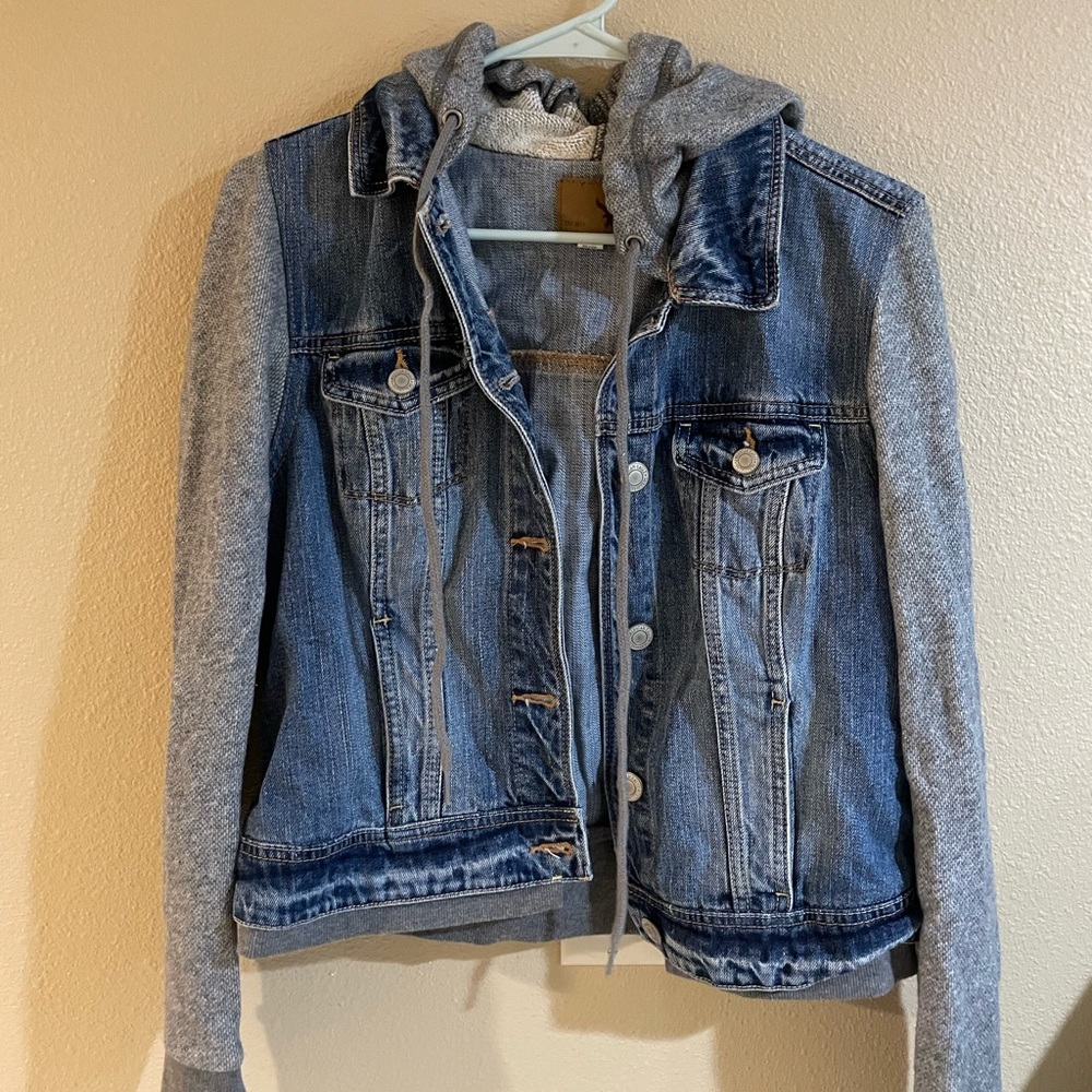 American Eagle Denim Jacket Hoodie